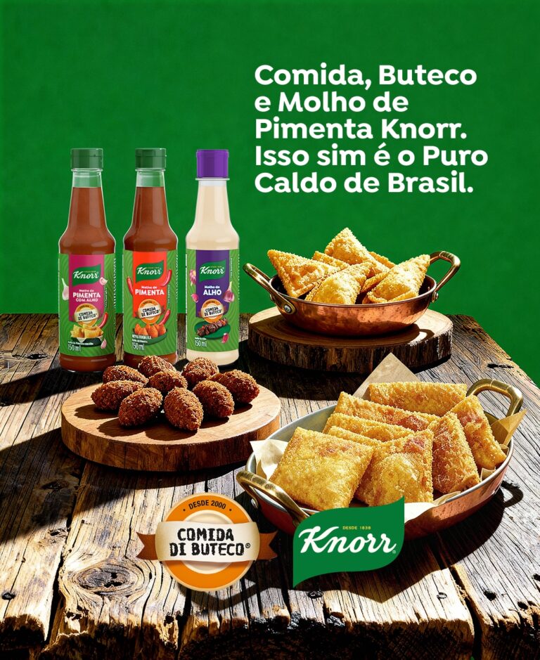 Knorr renova identidade visual de molhos e reforça presença no Comida di Buteco