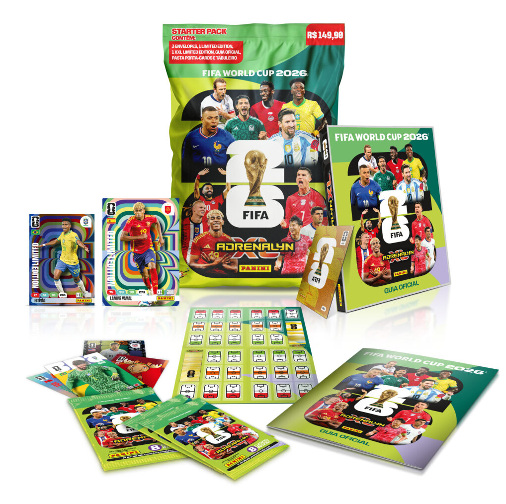 Panini lança coleção oficial de cards da Copa do Mundo FIFA 2026™ com 630 itens para colecionar e jogar