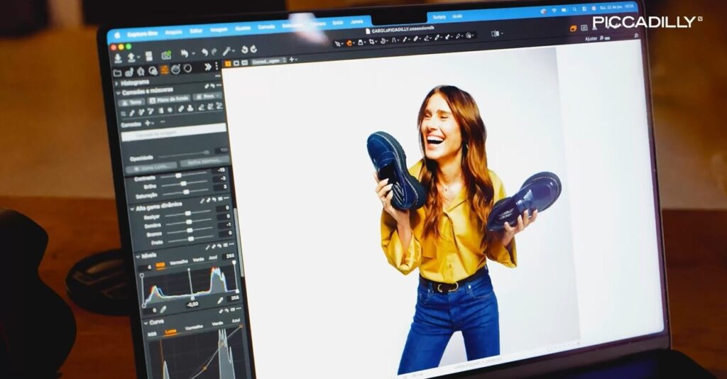 Carolina Dieckmmann assina coleção de calçados em parceria com a PICCADILLY