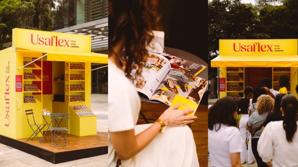 Usaflex leva conforto para a rua e transforma banca de jornal em plataforma de experiência