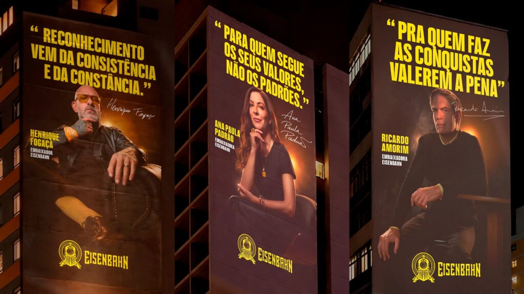 Com Fogaça, Ana Paula Padrão e Ricardo Amorim, Eisenbahn ocupa ruas e amplia campanha Locomotiva