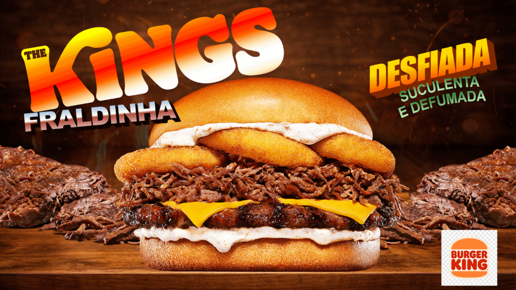 Burger King® apresenta King Fraldinha e reforça democratização de ingredientes premium com a linha The Kings