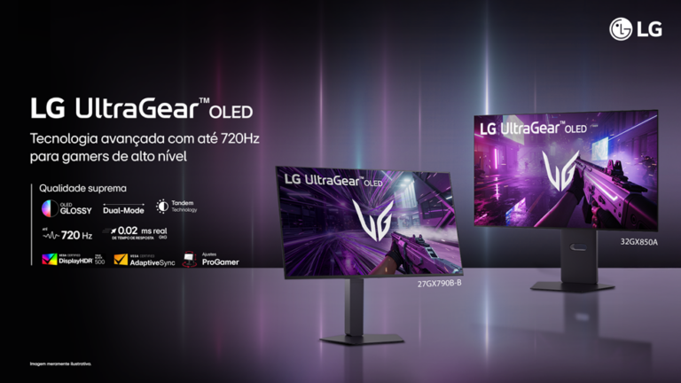 LG amplia linha UltraGear com Dual-Mode no Brasil com novos 32GX850A-B e 27GX790B-B com pré venda exclusiva
