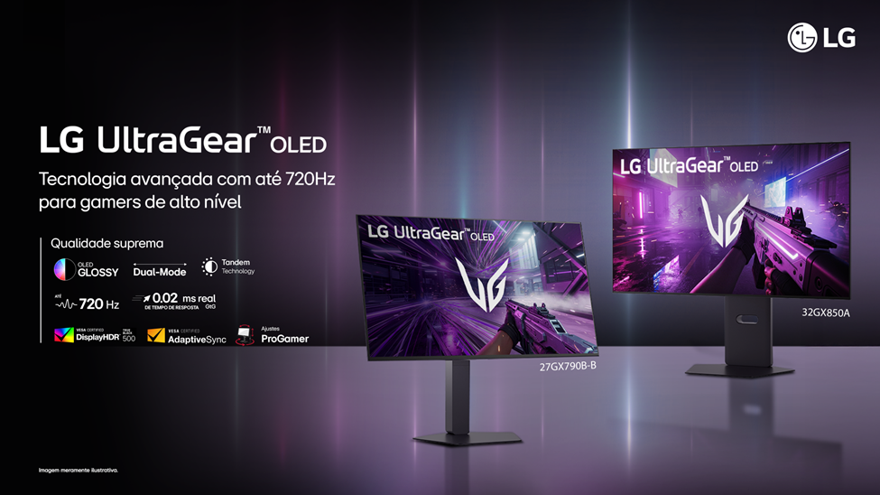 LG amplia linha UltraGear com Dual-Mode no Brasil com novos 32GX850A-B e 27GX790B-B com pré venda exclusiva
