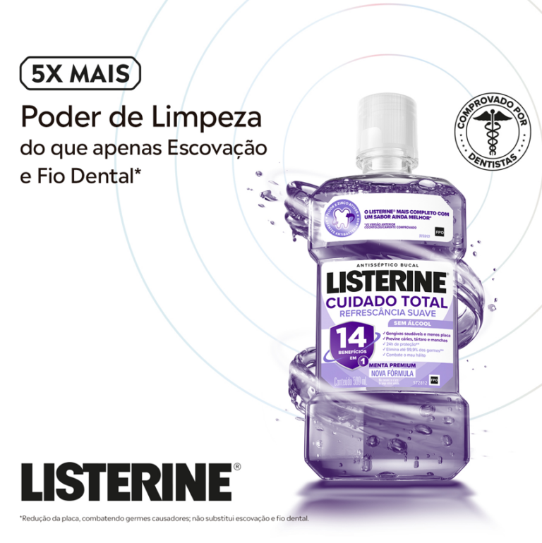 Listerine reforça rotina de higiene oral completa com campanha “Better Together”