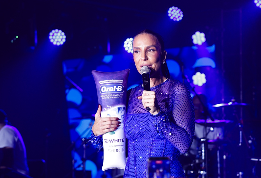 Oral-B realiza Festa do Brilho, em São Paulo, com show da Ivete Sangalo, embaixadora da marca - Crédito divulgação Oral-B