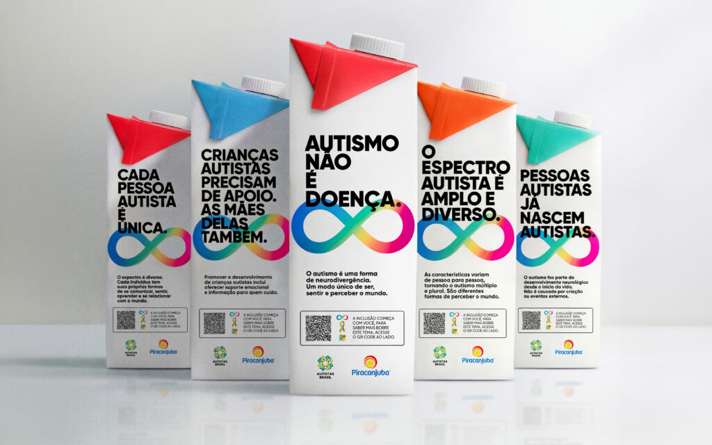 Piracanjuba usa embalagens para ampliar conscientização sobre autismo