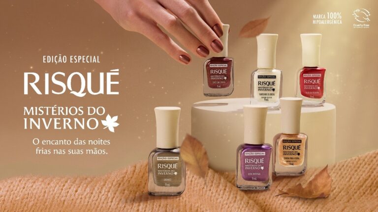 Risqué lança coleção Mistérios do Inverno com cores metálicas e efeitos especiais inspirados no frio e nas tendências globais.