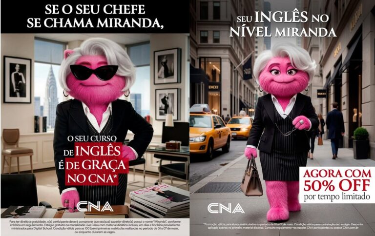Sua chefe se chama Miranda? CNA oferece curso de inglês gratuito em nova campanha