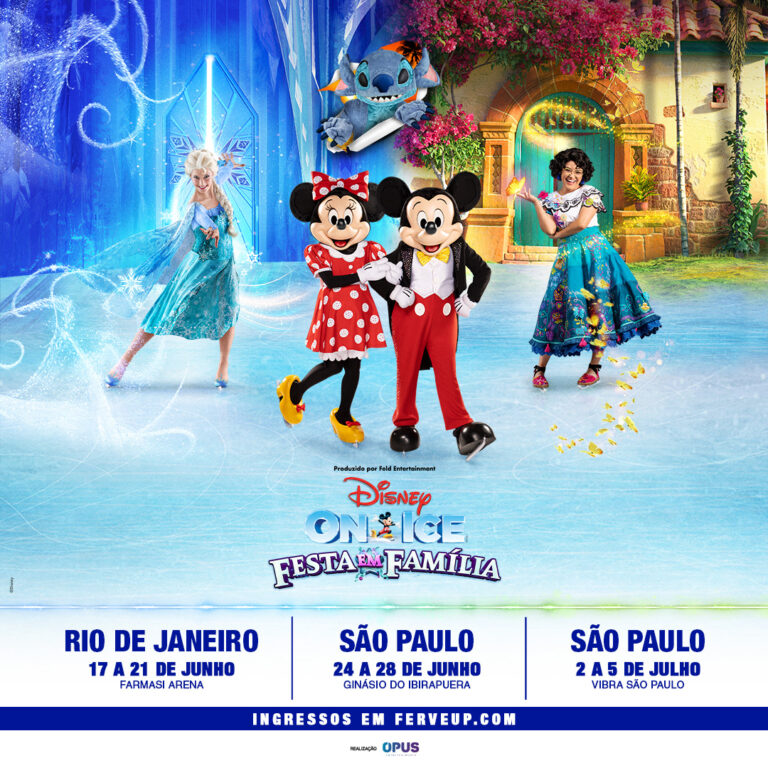 Disney On Ice volta ao Brasil com inédita presença de Stitch e Angel no gelo