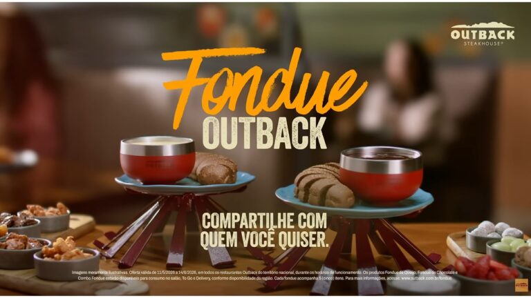 Outback traz fondue de volta ao cardápio com campanha digital focada em encontros, compartilhamento e experiências afetivas.
