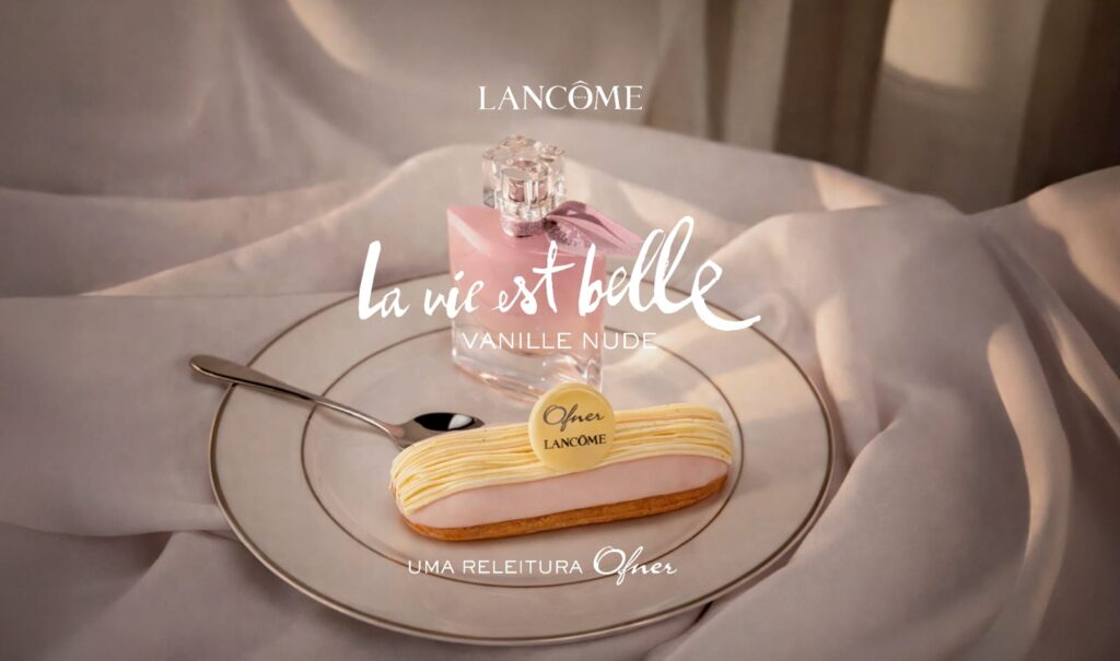 Ofner e Lancôme se unem em collab sensorial inspirada na fragrância La Vie Est Belle Vanille Nude