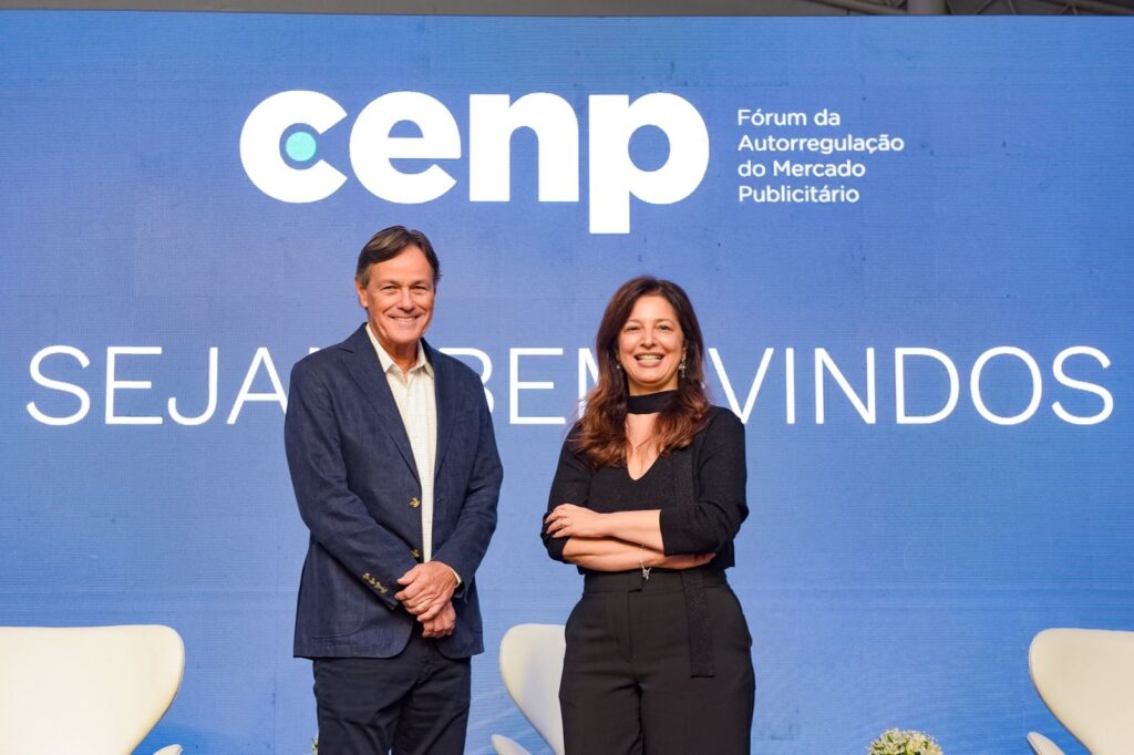 Melissa Vogel, nova presidente do Cenp, e Roberto Tourinho, vice-presidente