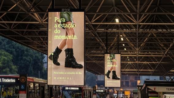 Mundial Calçados usa clima em tempo real para mudar campanha de OOH nas ruas de SP