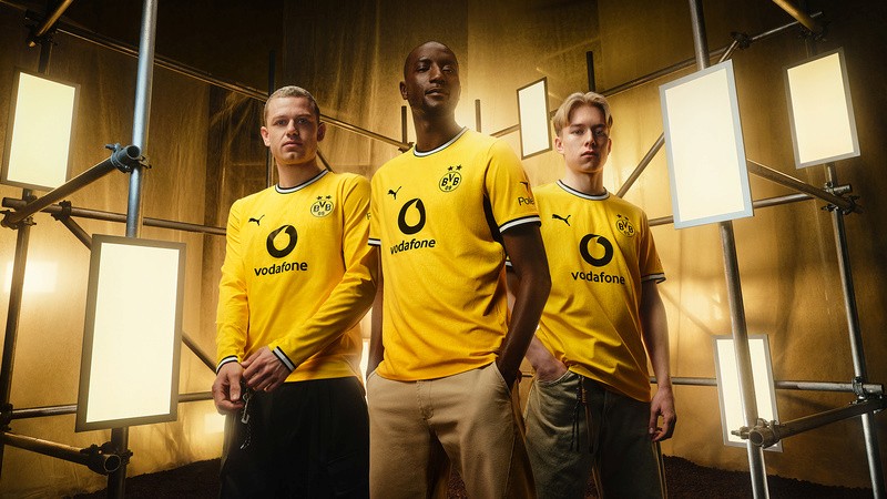 PUMA e Borussia Dortmund lançam novo uniforme para temporada 26-27
