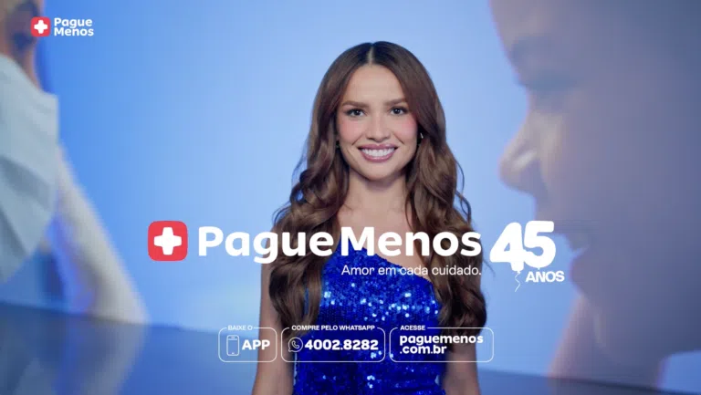 Pague Menos celebra 45 anos com Juliette e lança novo posicionamento institucional