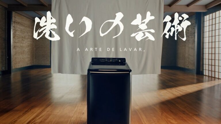 Panasonic usa arte japonesa para evidenciar eficiência de nova lavadora no Brasil