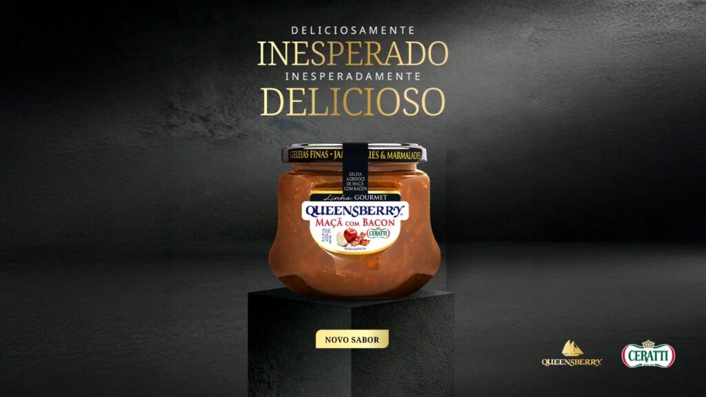 Queensberry e Ceratti lançam nova geleia Maçã com Bacon. Crédito = Divulgação