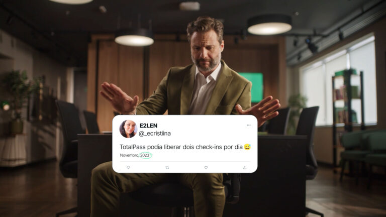 TotalPass apresenta campanha inspirada em cliente real para divulgar Check-in Extra e reforçar flexibilidade no bem-estar.