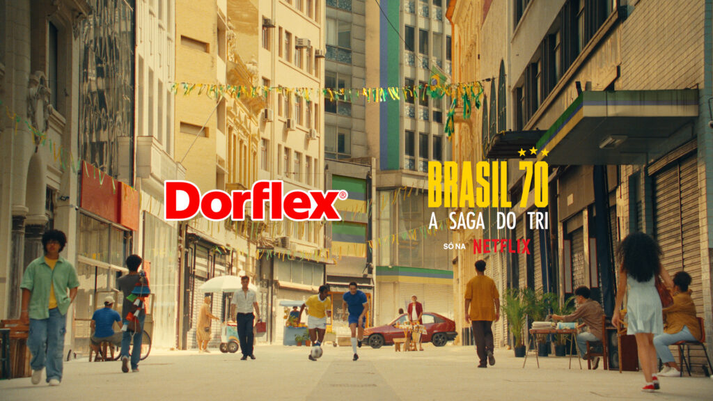 Dorflex revive o clima do Tri de 70 em parceria com a Netflix