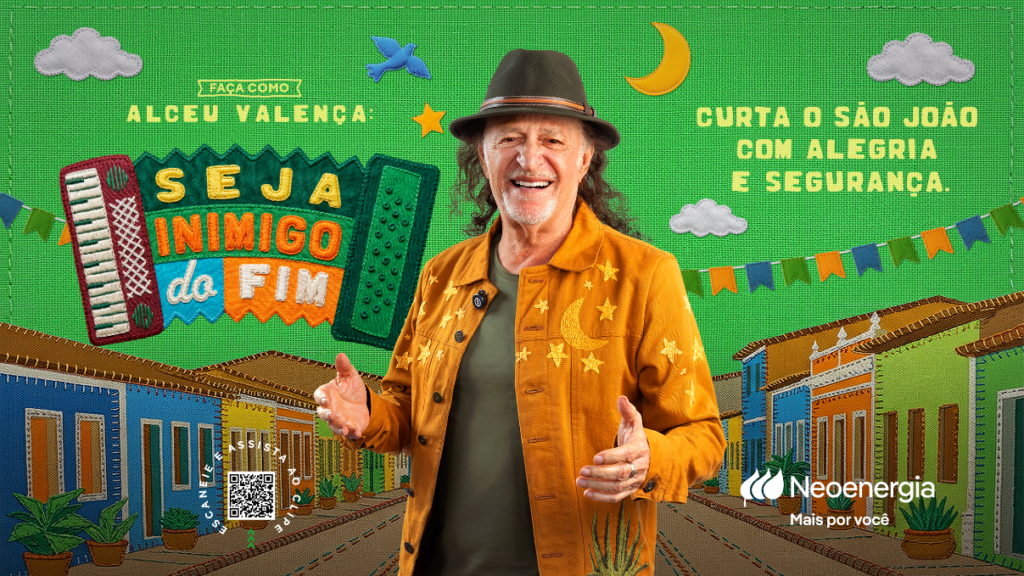 Com Alceu Valença, Neoenergia reforça orientações de segurança para o período junino