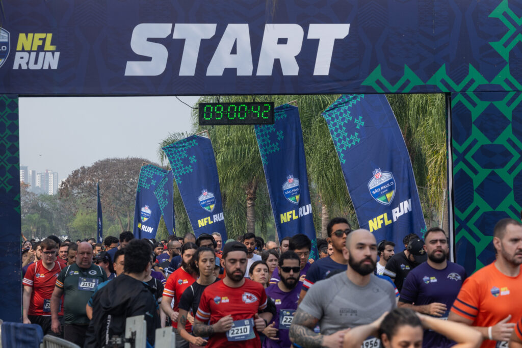 NFL coloca fãs para correr na orla do Rio antes de Cowboys x Ravens no Maracanã
