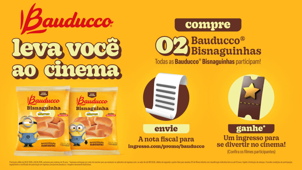 Bisnaguinha da Bauducco ganha edição com Minions e promoção de cinema
