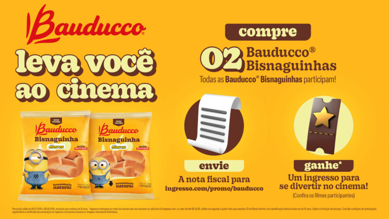 Bisnaguinha da Bauducco ganha edição com Minions e promoção de cinema