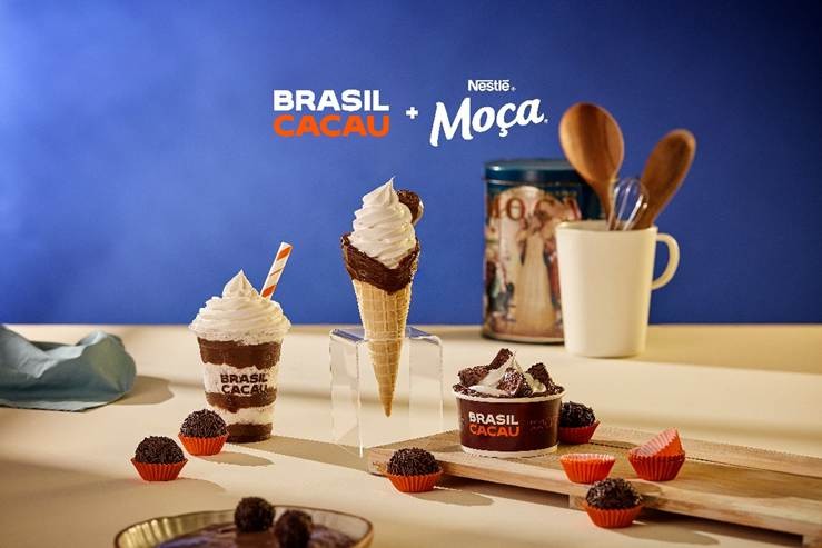 Brasil Cacau e Nestlé criam menu exclusivo inspirado em Moça® Brigadeiro