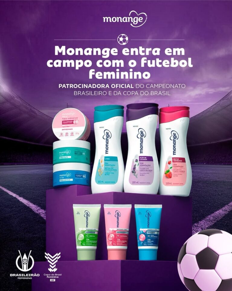 Coty leva Monange ao futebol feminino como patrocinadora do Campeonato Brasileiro e da Copa do Brasil