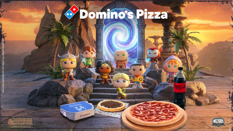 Domino's leva Caverna do Dragão às pizzarias e estreia plataforma de colecionáveis