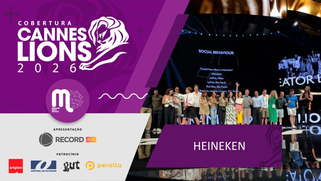 Heineken encerra Cannes Lions 2026 como Creative Brand of the Year após conquistar dois Grand Prix e 17 Leões com campanhas da LePub.