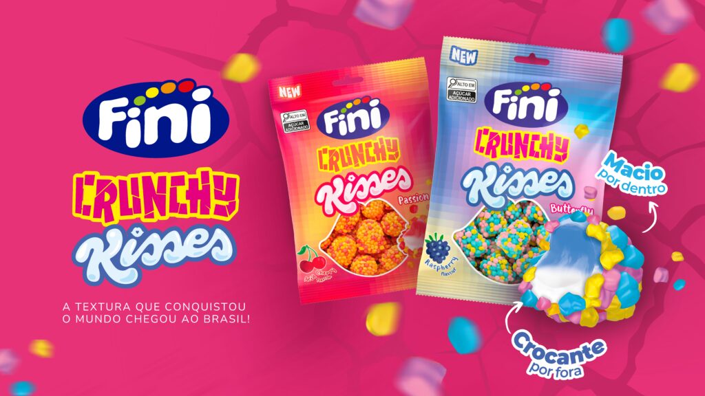 Crunchy Kisses: Fini traz ao Brasil nova tendência de balas com texturas