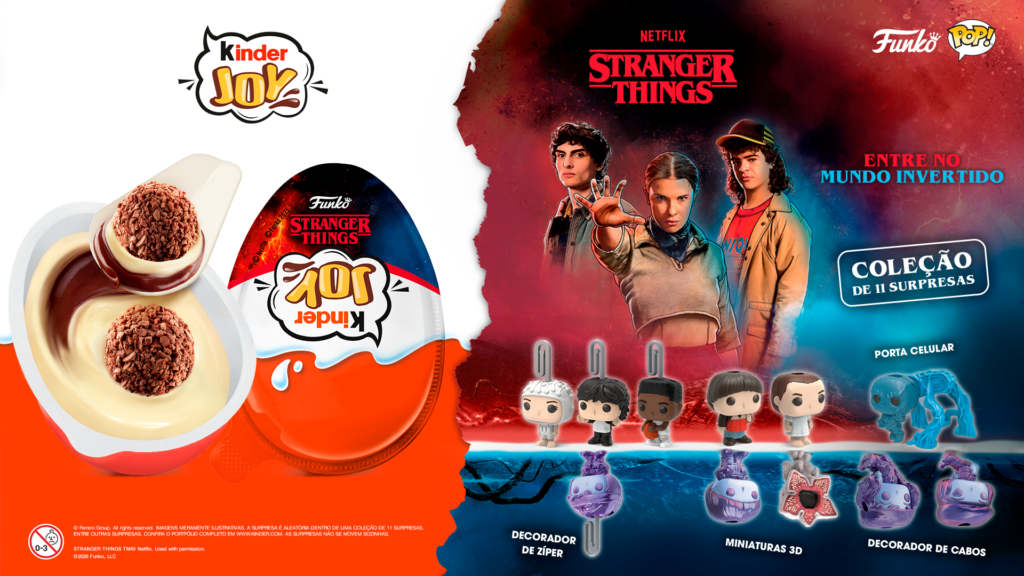 O Mundo Invertido chegou ao Kinder Joy com uma nova coleção exclusiva inspirada em Stranger Things no Brasil
