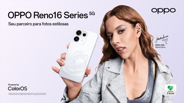Marina Sena é a primeira Reno Girl da OPPO no Brasil e dá rosto à chegada do Reno16