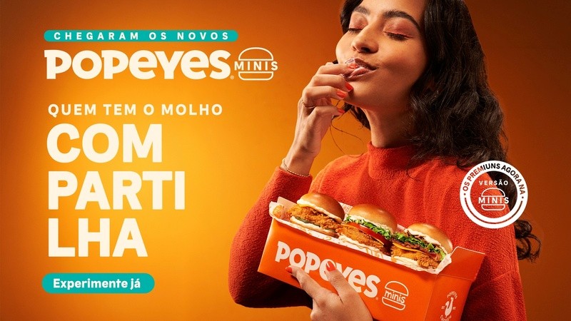 Popeyes lança “Popeyes Minis” em ação que transforma as letras miúdas das ofertas em benefícios para os consumidores