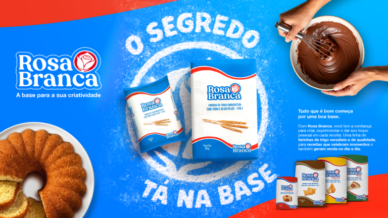 Campanha “O Segredo tá na Base” traz novo posicionamento da farinha Rosa Branca