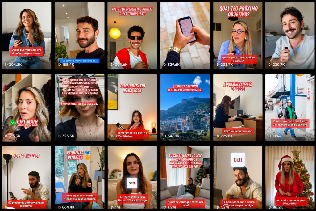 Snack lidera estratégia de conteúdo digital do Banco CTT e aposta no TikTok e em videocast