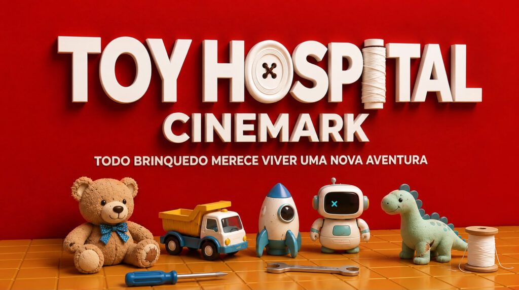 Cinemark cria hospital de brinquedos inspirado em Toy Story 5