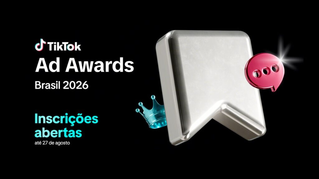 TikTok Ad Awards 2026 abre inscrições e foca em inovação, com novas categorias destacando Inteligência Artificial e Commerce