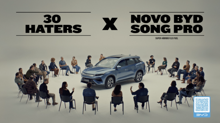 BYD coloca 30 haters diante do Song Pro Flex e transforma as críticas em campanha