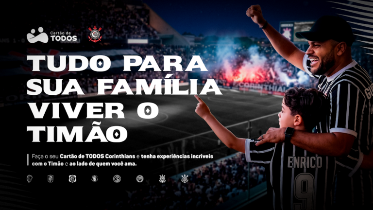 Cartão de TODOS e Corinthians celebram paixão pelo clube em campanha com a mais nova promessa da base do Timão