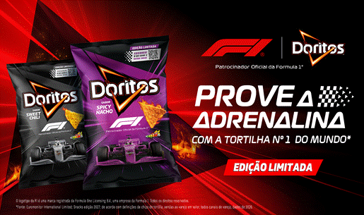 DORITOS® lança Spicy Nacho, novo sabor em edição limitada especial para Fórmula 1®