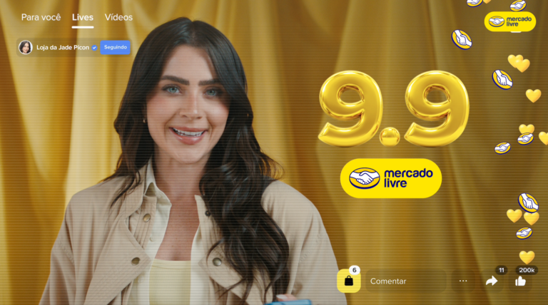 Jade Picon vira garota-propaganda do Mercado Livre em campanha do 9.9