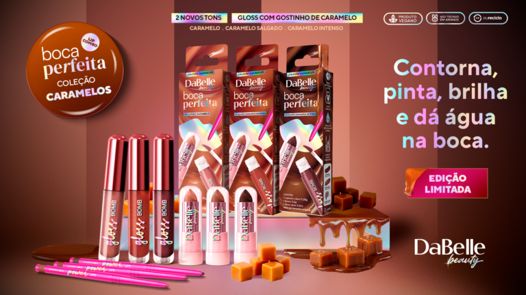 DaBelle Make aproveita fenômeno do Caramelo Original e lança coleção com estética gourmand
