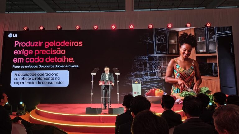 LG inaugura fábrica de R$ 1,5 bilhão no Paraná com capacidade para produzir 600 mil geladeiras por ano