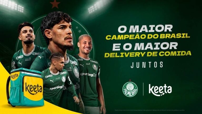 Palmeiras e Keeta firmam parceria até o fim de 2026