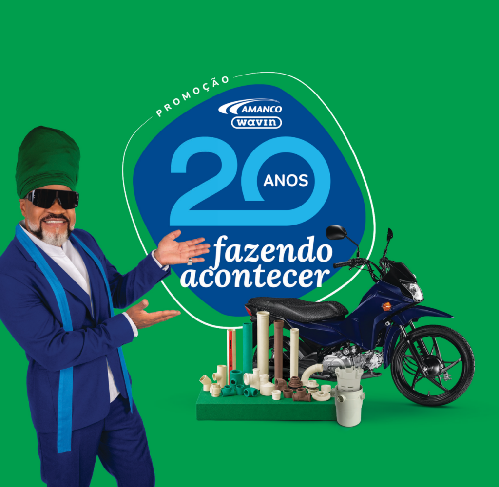 Amanco Wavin comemora 20 anos com promoção que dará R$ 223 mil em prêmios