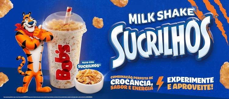 Sucrilhos vira milk shake em collab inédita com o Bob’s