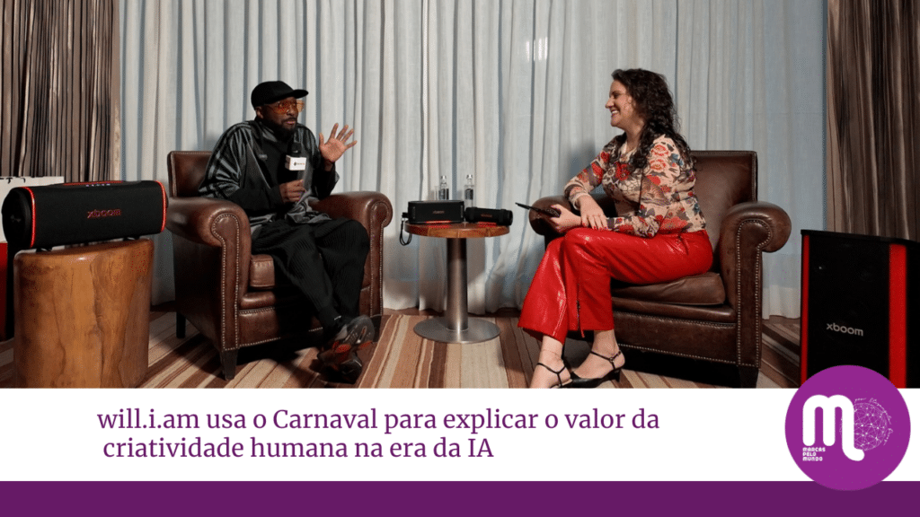 will.i.am usa o Carnaval para explicar o valor da criatividade humana na era da IA